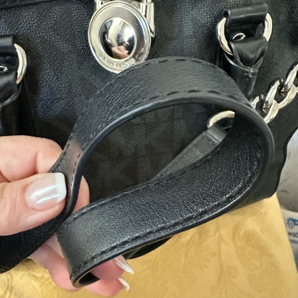 Michael Kors Black Leather Satchel - Picture 14 of 16